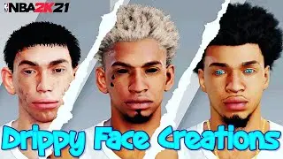 *NEW* Drippy Face Creation 2k21!!! Best Face Creations in NBA 2k21!!! Top 3 Cheesy Comp Faces!!!