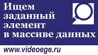 Ищем заданный элемент в массиве данных
