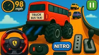 Crazy Bus Mega Ramp Impossible Racing Bus Stunts Impossible Tracks Android Gameplay Video P-10