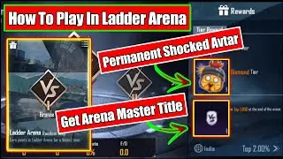 Get Permanent Arena Master Title In BGMI | How To Play Ladder Arena | Get Permanent Shocked Avtar