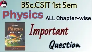 Important question of Physics in one video #BscCSIT1stSem