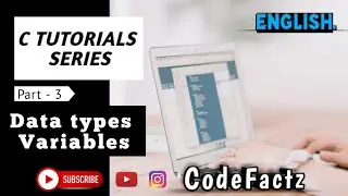 #3 Data types & Variables in C || C language tutorials(English) || CODEFFATZ