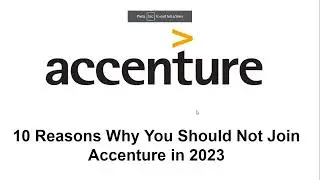 10 Reason Why You Should Not Join Accenture in 2023 || Dark Reality of Accenture #accenture