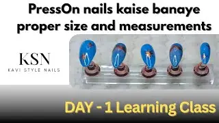 Day 1 👍Press On Nails 💅 Press on nails business 💰 cat eye nails | cat eye nails tutorial 👍