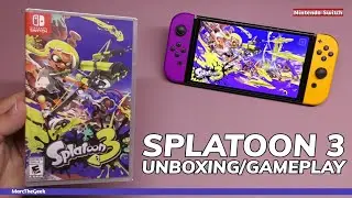 Splatoon 3 Unboxing/Gameplay on Switch OLED
