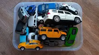 Box Full of Model Car: Toyota, Infinity, Hummer, Lamborghini, Mercedes, Lada and more