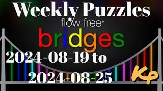 Flow Free Bridges - Weekly Puzzles - Amoeba Challenge - 2024-08-19 to 25 - August 19 to 25 2024