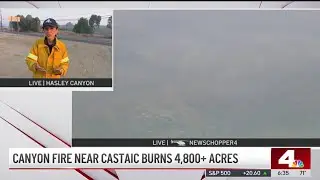 Friday morning update: Canyon Fire burns near Castaic