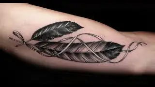 feather tattoo | ankle tattoo design | samurai tattoo design