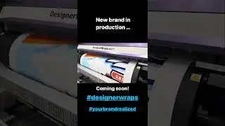 Designer Wraps Mimaki printer in action with a new brand that's dropping soon!