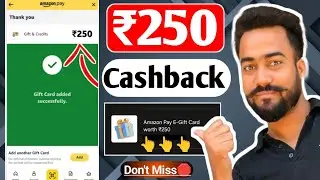 Flat ₹250🔥Cashback Offer || ₹250 Amazon Gift Card Offer || Tap And Pay Samsung Wallet offer Today ||