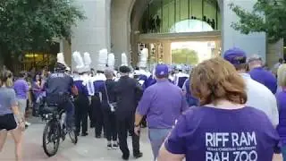 TCU vs. Arkansas Pine Bluff | TCU Marching Band Stadium Entrance and Pregame