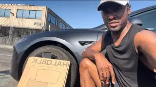 CYBERYOGA Unboxes HaloBLK Tesla Roof Sunshade #cyberyoga #haloblk #tesla #sunshade 