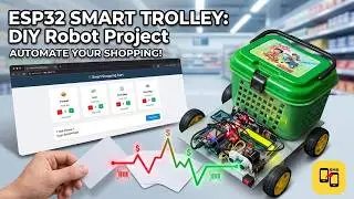 Smart Shopping Trolley Robot That Follows You Automatically | Arduino Project