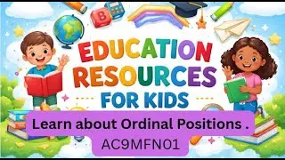 🎵 Ordinal Numbers Song | First, Second, Third, Fourth & Fifth 🎵 AC9MFN01