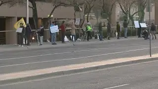 UNM Hospital employees protest unsafe working conditions