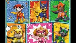 Paw Patrol. Puzzle Games Video For Kids.Patrola.