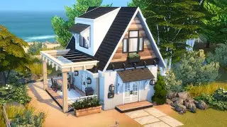 Tiny Modern Farmhouse Loft // The Sims 4 Speed Build