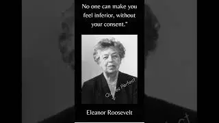 Eleanor Roosevelt - don't drop yourself #quotes #shorts #motivation #lifequotes #life #quotesperfect