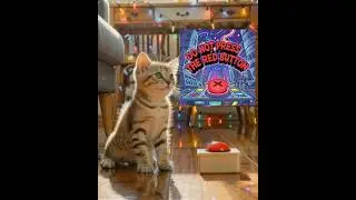 Will The Kitten Press The Button&ndash;Funny Cute Cinematic Short
