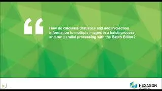 How to Calculating Statistics and Adding Projection information to Multiple