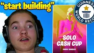 Voice Controls ONLY *WORLD RECORD* in Solo Cash Cup | (Disabled Fortnite Streamer/Pro)