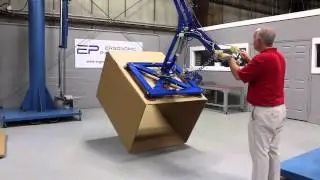 30lb Gaylord Box Builder &ndash;Custom vacuum gripper to lift, pitch, open and flip boxes
