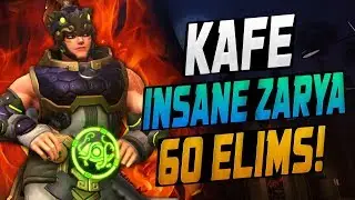 KAFE BEST ZARYA! 60 ELIMS! [ OVERWATCH SEASON 10 TOP 500 ]