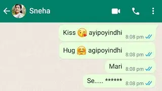 EP-5 | Sneha Vijay | 🥺 Next Anti Bangaram |😍 Lovers Cute Chatting | Romantic Chatting | Telugu Chats