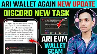 Ari Wallet Discord New Task 📣Ari Wallet Registration Start 🚀Ari Wallet Airdrop New Update~Ari Chain