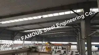 Economic Heavy Steel Structure Workshop and Warehouse with Overhead Bridge Cranes China