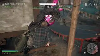 DAYS GONE Funny! Outride: Impossible landing - The crows nest! A Challenge!