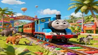 ट्रेन | रेलगाड़ी | ટ્રેન | Train | Thomas Train Funny Story |Train Story in Hindi | Train Cartoon