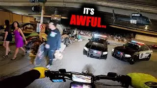 I will NEVER ride here at night again..