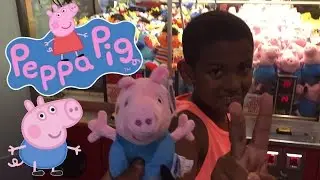 Peppa Pig Claw Machine - George Plush WIN - Hershey Park Arcade
