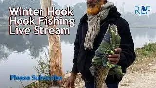 Winter Big hook Fishing in River I Real Life Fishing