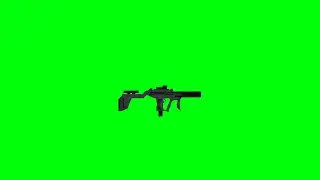 Minecraft Uzi Pro SMG green screen - Free 4k stock footage
