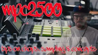 Working with the MPC 2500. Writing beats, discussing chops & concepts. Boom Bap & Drumless Hip Hop.