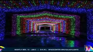 See shooting stars in a high-tech kinetic light show at Space Center Houston's new 'Galaxy Lights'