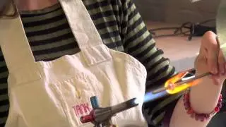Flameworking Demos: Silver-Lined