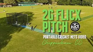 Portable Cricket Nets with a 2G Flicx Pitch