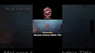McLaren Collector Title In Pubg Bgmi #shorts #pubgmobile #pubg #bgmi