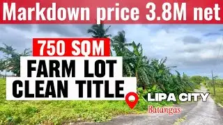 L-657-26 Lipa countryside estate 750 sqm farm lot ideal for weekend farming and resthouse