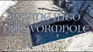 Diving into the Wormhole, Inismore, Aran Islands, Ireland