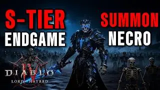 S13 BEST Summon Necro Endgame Build (INSANE DPS) | Diablo 4 Lord of Hatred Necromancer Guide SKULM