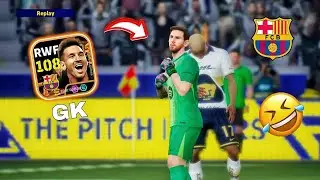 Messi goalkeeper in efootball 😂😁