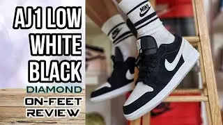 AIR JORDAN 1 LOW DIAMOND | ON-FEET  REVIEW
