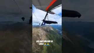 terlihat ke indahan di atas ketinggian😱😱😱 #hanggliding #terbang #amaizing