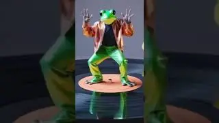 This Frog&rsquo;s Funk is Hypnotic 🐸🎶 #shorts #animalsinging #aishorts #frogmeme