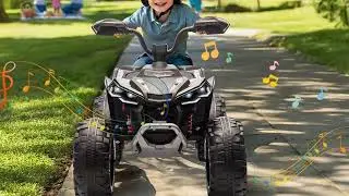 24V Dual Seater Kids ATV 🚙 | Power Wheels with 4-Wheeler Suspension & Bluetooth